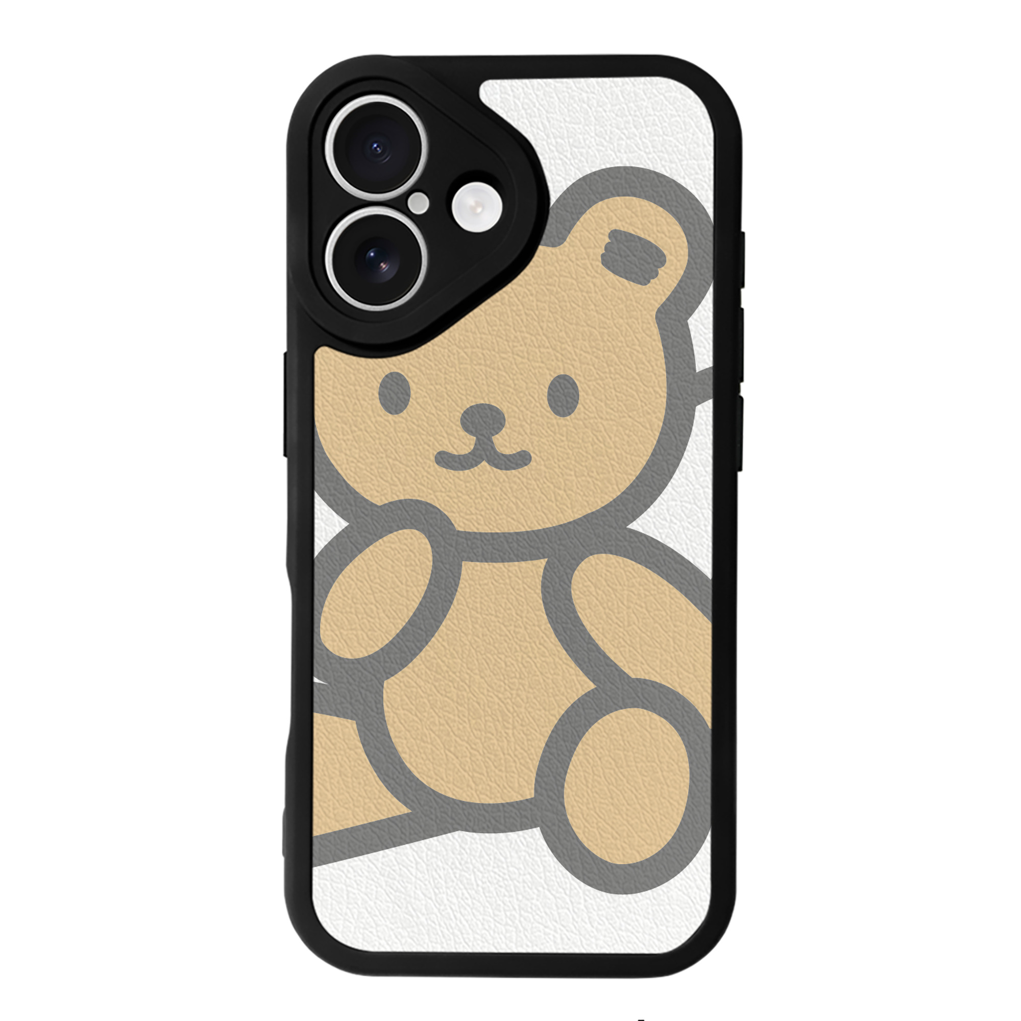 （画像用） Hello Kitty ハローキティ 【iPhone 16シリーズ対応】シリコンスマホケース（レザー調） 材質：シリコン